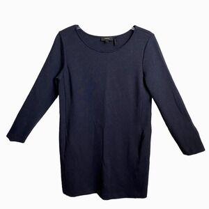 Theory Women's Dark Grey Long‎ Sleeve Dress Stretch/Pockets Size S